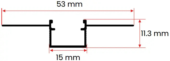 1.5CM Esnek Trimless LED Profili 3mt