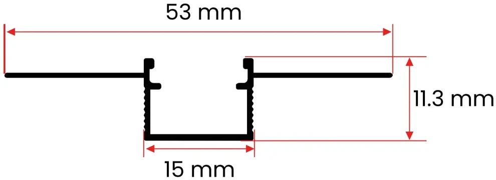 1.5CM TRİMLESS LED PROFİLİ 3MT