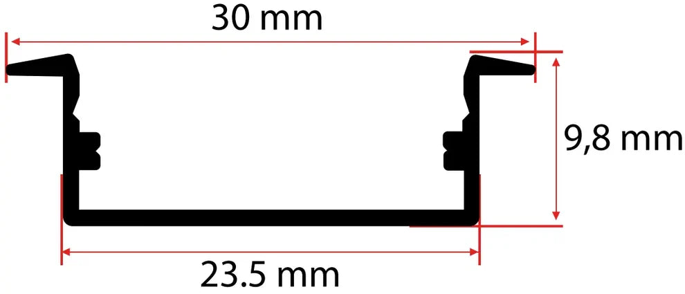 10X23 Kanatlı LED Profili