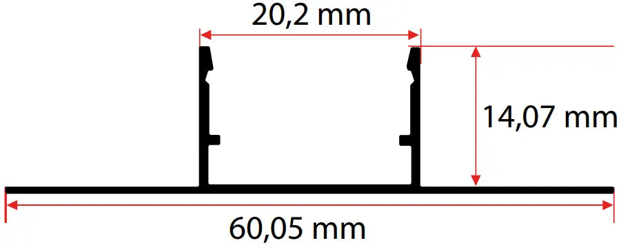 2CM Ters Trimless LED Profili