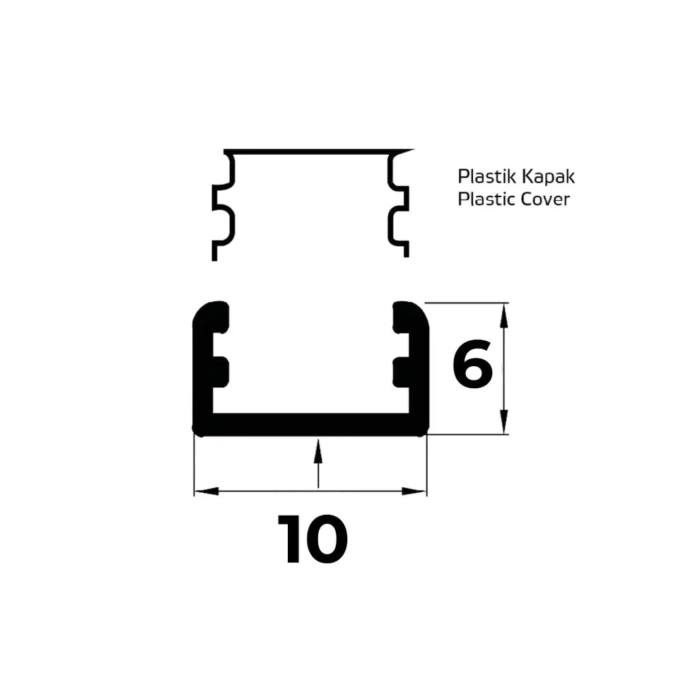 6X10 Kanal LED Profili