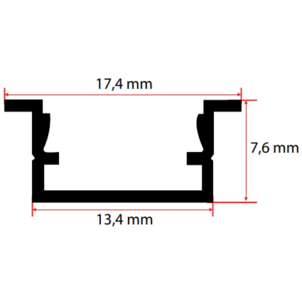 7X13 Kanatlı LED Profili