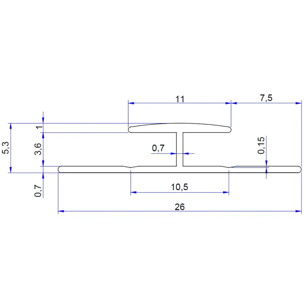 PVC Duvar Panel H Birleşim Profili