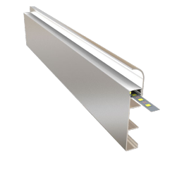 ALÜMİNYUM ALTI OVAL LEDLİ SÜPÜRGELİK PROFİLİ 3MT